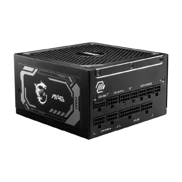 Fuente de Poder MSI MAG A1250GL PCIe 5 1250W 80 Plus Gold