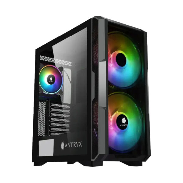 Case PC Antryx FX Cruiser Negro con 3 Ventiladores ARGB