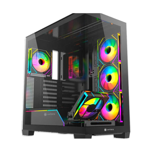 Case PC Antryx FX 850 Pro Negro con 5 Ventiladores ARGB